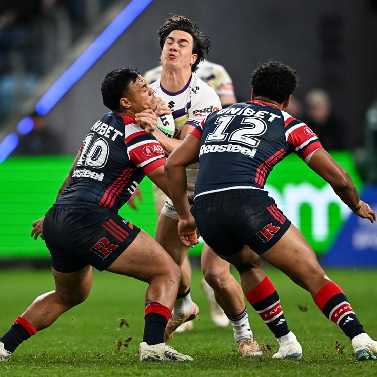 Friday night footy: Roosters v Storm; Sharks pip Knights