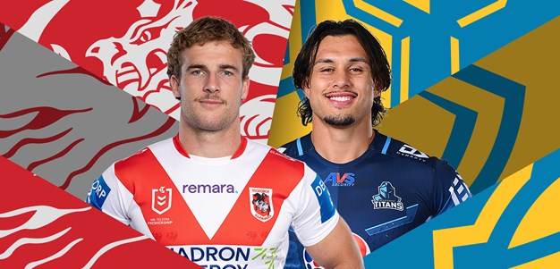 Dragons v Titans: Gutho's milestone; Brimson sidelined