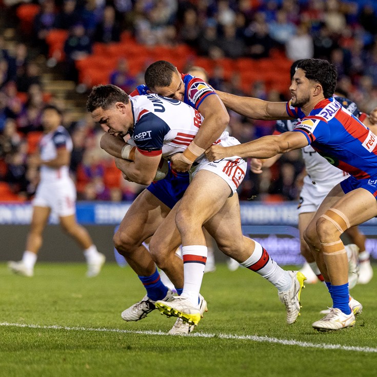 Friday night footy: Knights v Roosters; Rabbitohs v Storm