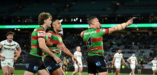 As it happened: Rabbitohs claim thriller over Storm; Roosters deny Knights
