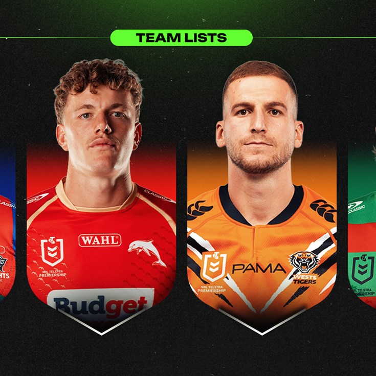 NRL Team Lists: Round 22