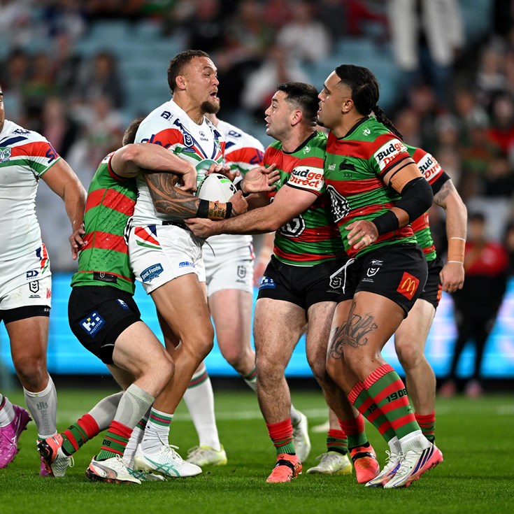 Super Saturday: Rabbitohs v Warriors; Dragons v Bulldogs; Manly stun Knights