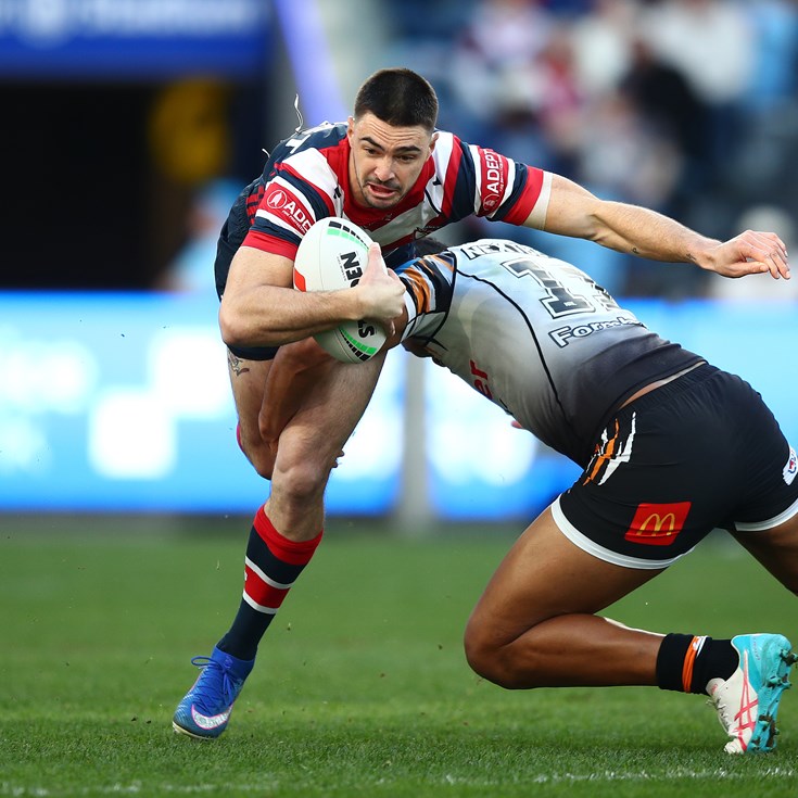 NRL Sunday: Tigers lead Roosters; Sharks in comeback win
