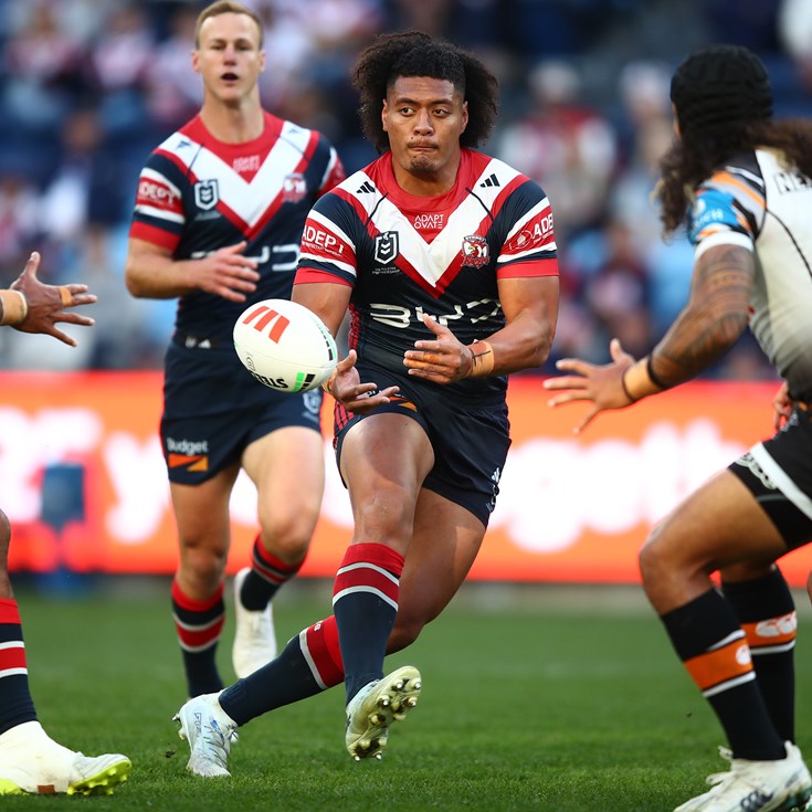 NRL Sunday: Roosters v Wests Tigers; Sharks in comeback win