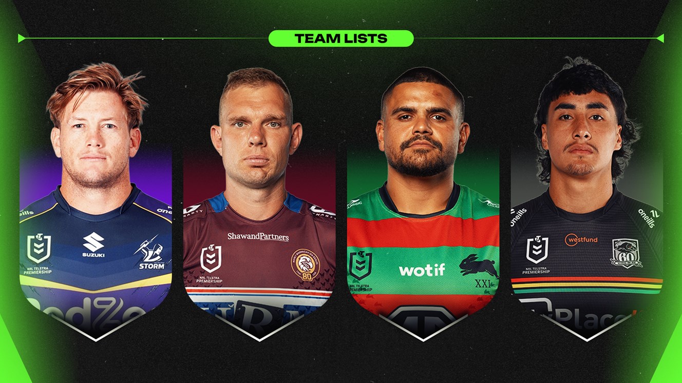 NRL Team Lists: Round 25