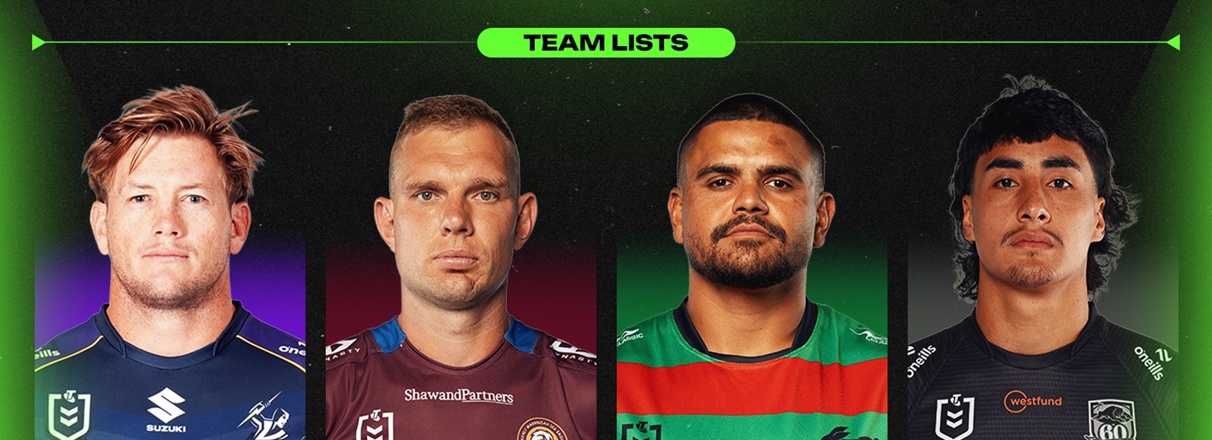 NRL Team Lists: Round 25