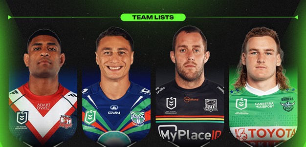 NRL Team Lists: Round 27