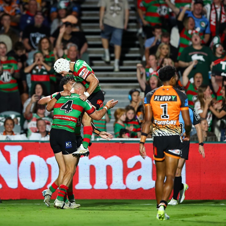 Super Saturday: Rabbitohs v Wests Tigers; Warriors, Dolphins claim big wins
