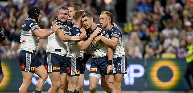 As it happened: Cowboys stun Storm; Panthers down Eels; Knights upset Bulldogs