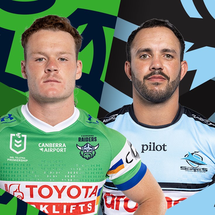 Raiders v Sharks: Smithies to start; Wilton into second row