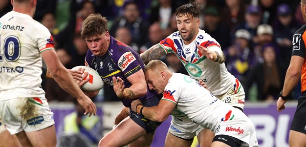 Super Saturday:  Storm v Warriors; Roosters post comeback win; Raiders hang on