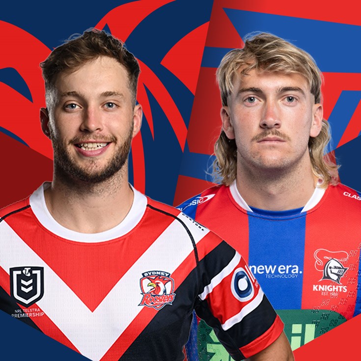 Roosters v Knights: Robinson retains 19; Brown boosts halves