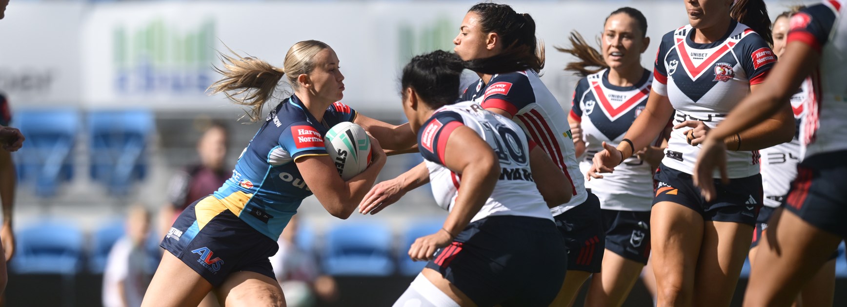 NRLW Super Saturday: Roosters open strongly against Titans