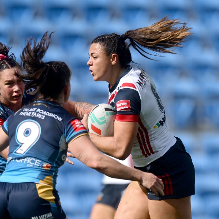 NRLW Super Saturday: Roosters open strongly against Titans