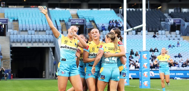 NRLW Saturday: Titans lead Bulldogs; Roosters v Knights; Tigers go 2-0