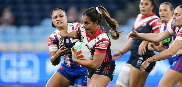 NRLW Saturday: Roosters lead Knights; Titans off the mark; Tigers go 2-0