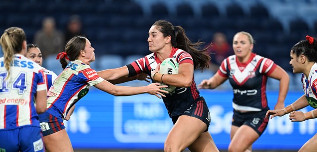 NRLW Saturday: Roosters lead Knights; Titans off the mark; Tigers go 2-0
