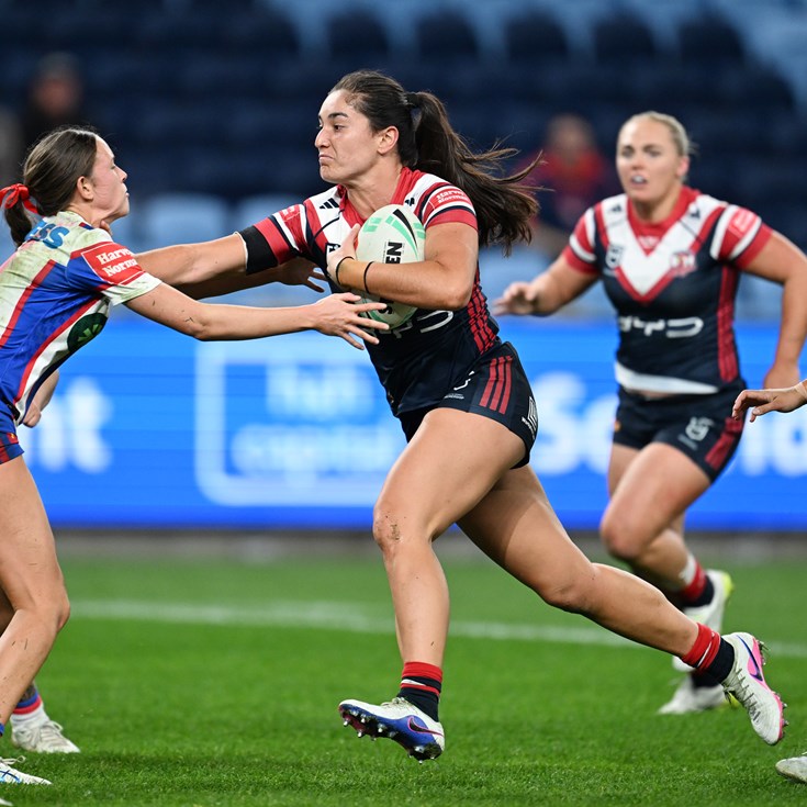 NRLW Saturday: Roosters lead Knights; Titans off the mark; Tigers go 2-0