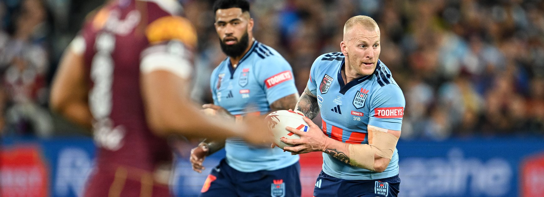 'Choc' and awe: Mitch gets seal of approval from Blues hardman