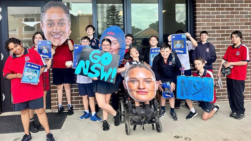 Blues duo Yasmin Meakes and Olivia Higgins biggest fans are their students from Newcastle High School.