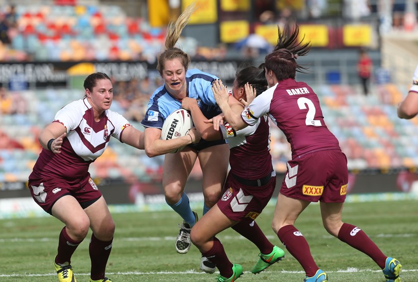 Kezie Apps in action for NSW in 2016.