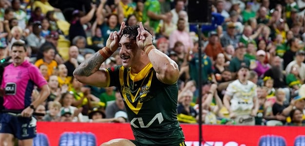 Kangaroos enjoy semi-final tuneup with big win over Cook Islands