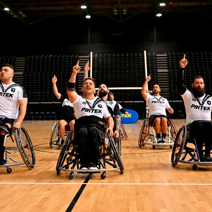 Wheel Kiwis haka adds new dimension to Trans-Tasman rivalry