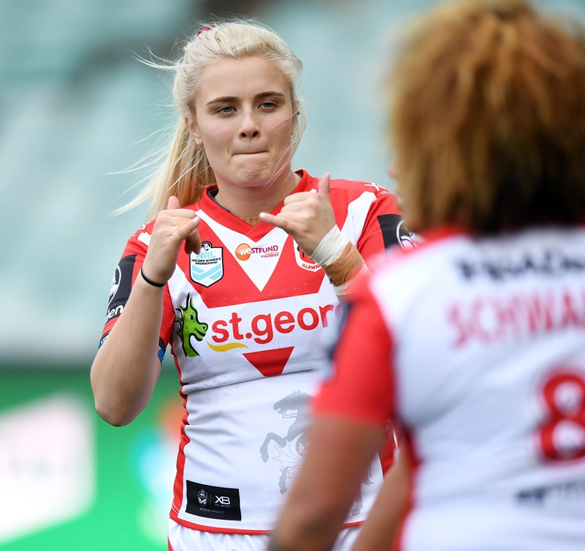 Hannah Southwell made her NRL debut as a 19 year-old with the Dragons.
