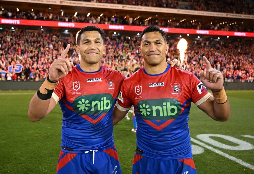 Jacob and Daniel Saifiti played most of their careers together for the Knights.