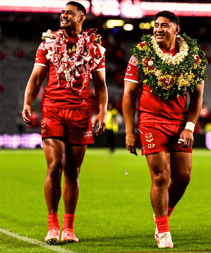 Daniel Tupou and Jason Taumalolo are the first Tongan players to play 300 NRL matches.