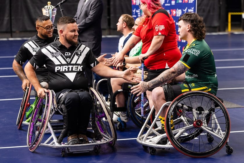 New Zealand's Mitch Stone and Pele Sulusi will face off against Australia in their opening match of RLWC26.