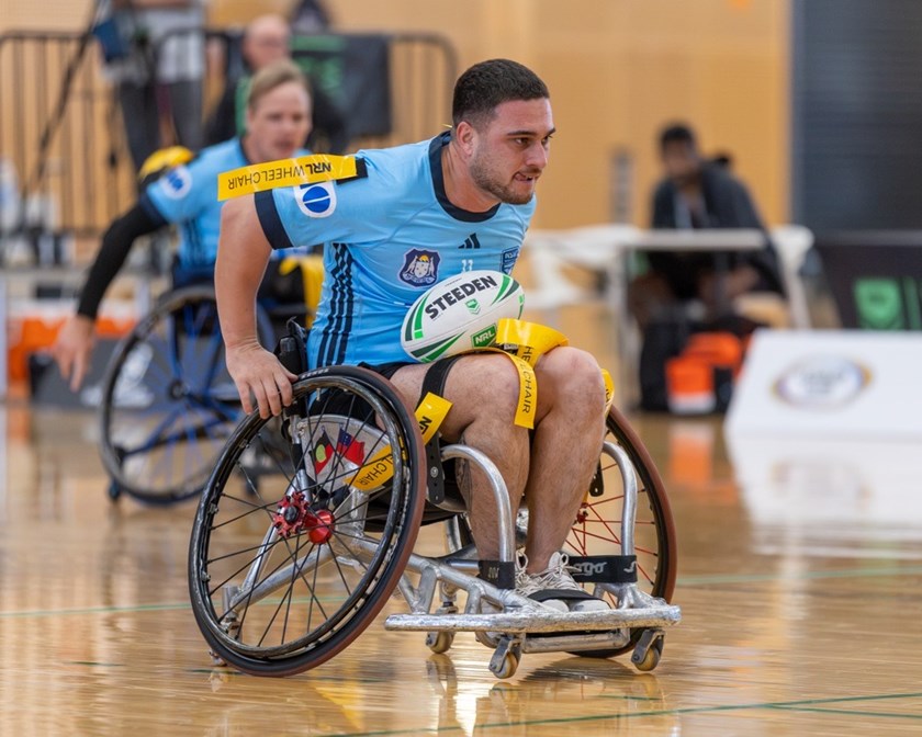 Player of the tournament Cory Cannane in action for NSW.