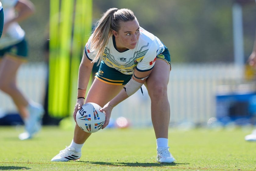 Knights hooker Olivia Higgins is chasing her fourth Test cap for the Jillaroos.