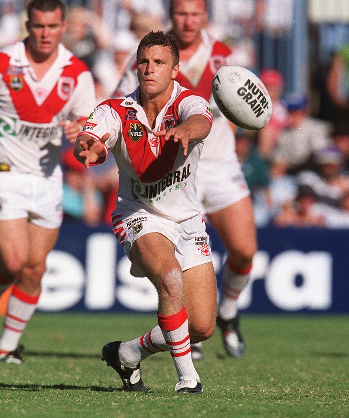 Peters with the Dragons in 2001