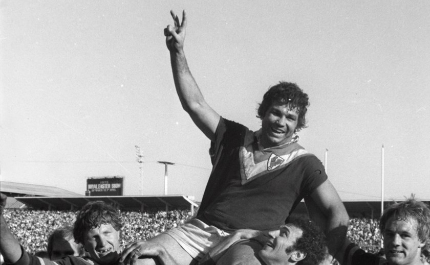 Arthur Beetson led the Roosters to back-to-back premierships in 1974 and '75.