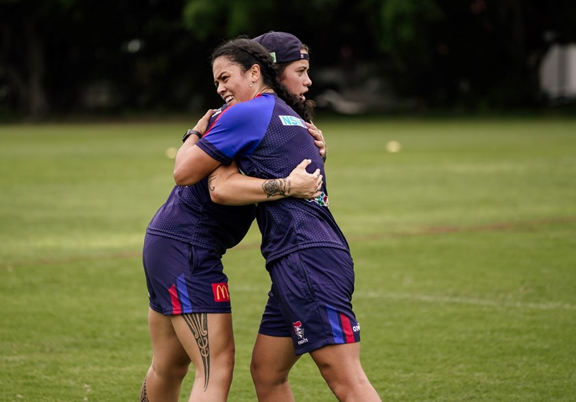 Katelyn Vaha’akolo and Autumn-Rain Stephens-Daly are among the Kiwi contingent at the Knights