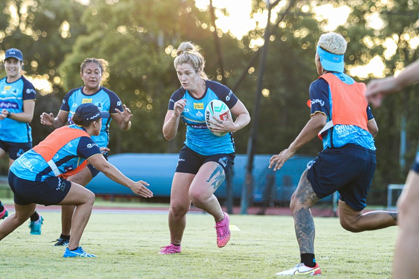 Queensland forward Brianna Clark made her NRLW debut with the Warriors in 2020.