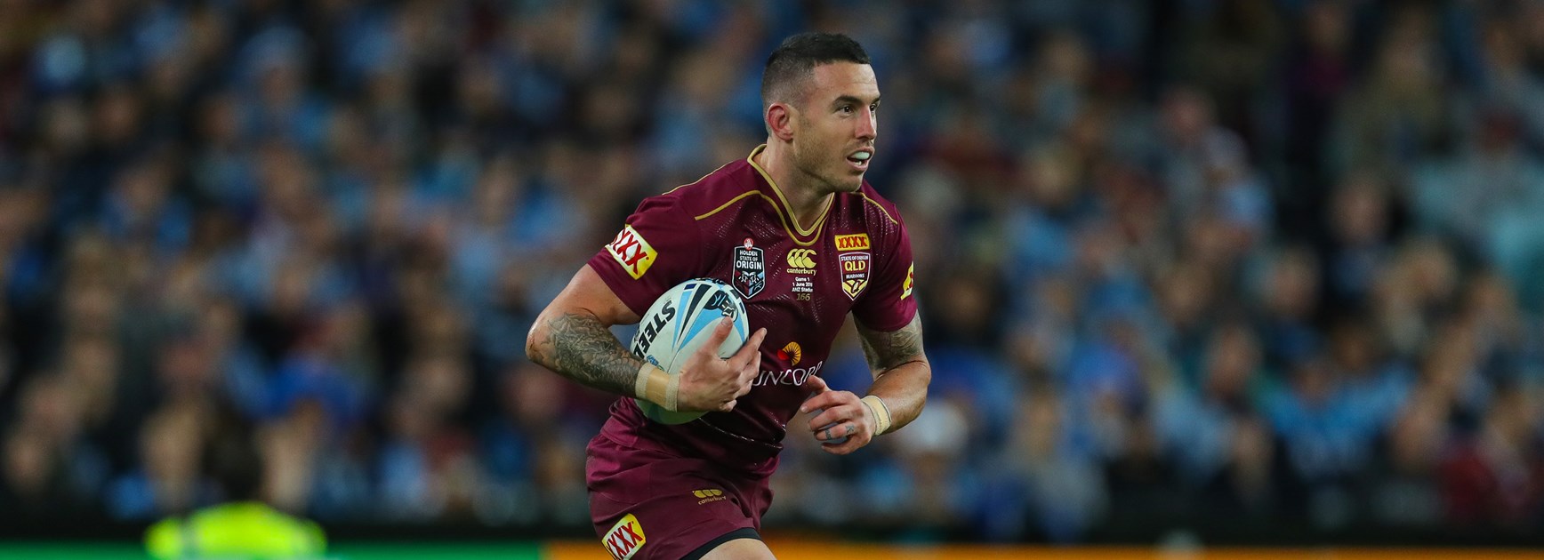 Darius Boyd in action for the Maroons.